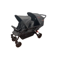 Poussette 3 Places Familidoo Lidoo H3E + Ergondrive - Full Black