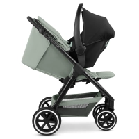 Poussette ABC Design Avus 2 Air - Pine + Coque Auto Cybex Cloud G i-Size - Moon Black