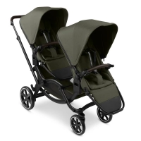 Poussette Double ABC Design Zoom 2 - Avocado + 2 Coques Auto Cybex Cloud G i-Size - Moon Black