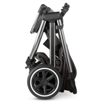 Poussette ABC Design Samba 2 - Almond + Coque Auto Cybex Cloud G i-Size - Moon Black