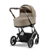 Poussette Cybex Balios S Lux 2 TPE - Almond Beige + Nacelle Cot S Lux + Coque Auto Cloud G i-Size - Almond Beige (Plus) + Base G + Accessoires