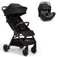 Poussette Nuna Trvl + Coque Auto Arra Flex - Caviar