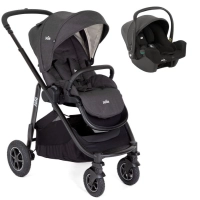 Poussette Joie Versatrax + Coque Auto i-Snug 2 - Shale