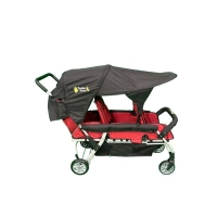 Poussette 3 Places Boutique Nounou modèle 5 - Bordeaux