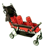 Poussette 3 Places Boutique Nounou modèle 5 - Bordeaux