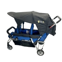 Poussette 3 Places Boutique Nounou modèle 5 - Bleu