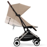Poussette Cybex Orfeo 2 BLK - Almond Beige + Cloud G i-Size - Almond Beige (Plus) + Adaptateurs