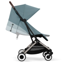 Poussette Cybex Orfeo 2 BLK - Stormy Blue + Cloud G i-Size - Stormy Blue (Plus) + Adaptateurs