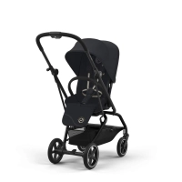 Poussette Cybex Eezy S Twist +2 - BLK - Magic Black + Coque Auto Cloud G i-Size - Magic Black +  Nacelle Cot S - Magic Black