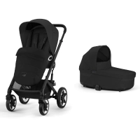 Poussette Cybex Talos S Lux 2 BLK - Moon Black + Nacelle Cot S Lux