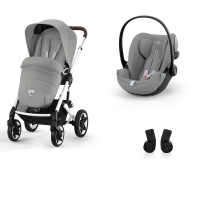 Poussette Cybex Talos S Lux 2 TPE - Stone Grey + Coque Auto 40-87cm Cybex Cloud G i-Size - Stone Grey (Plus)