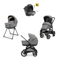 Poussette Inglesina (Système Quattro Aptica XT Darwin Recline) Total Black - Canyon grey