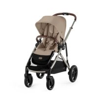 Poussette Cybex Gazelle S2 TPE - Almond Beige + Coque Auto Cloud G i-Size - Almond Beige (Plus)