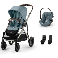 Poussette Cybex Gazelle S2 TPE - Stormy Blue + Coque Auto Cloud G i-Size - Stormy Blue (Plus)