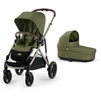 Poussette Cybex Gazelle S2 TPE - Moss Green + Nacelle Gazelle Cot - Moss Green