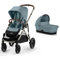 Poussette Cybex Gazelle S2 TPE - Stormy Blue + Nacelle Gazelle Cot - Stormy Blue
