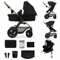 Poussette 4en1 MOOV 2 (roues AIR) - Kinderkraft - noir