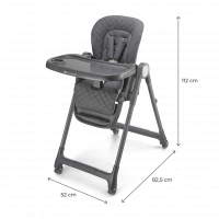 Chaise haute 3-en-1 TULO - Kinderkraft - gris