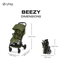 Poussette Compacte et Citadine Beezy 4 - CYBEX - Moss Green
