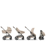 Pack Duo Balios S Lux 4 - Modèle 2026 + Nacelle Pliable - CYBEX - Almond Beige