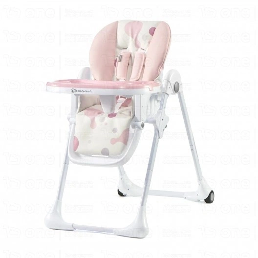 Chaise haute YUMMY - Kinderkraft - rose