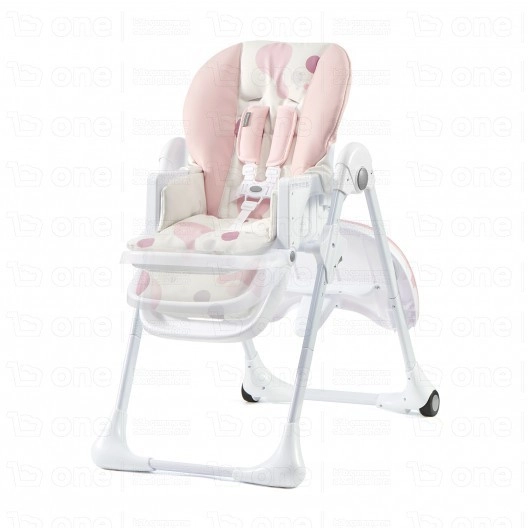Chaise haute YUMMY - Kinderkraft - rose