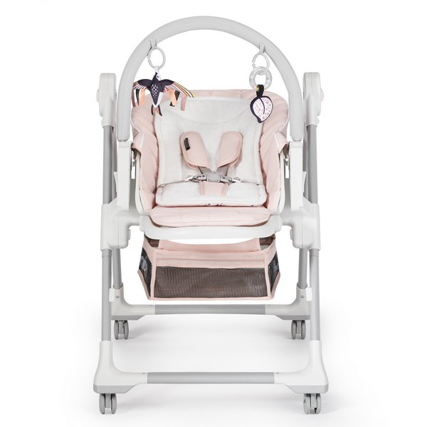 Chaise Haute 2-en-1 Kinderkraft Lastree - Pink