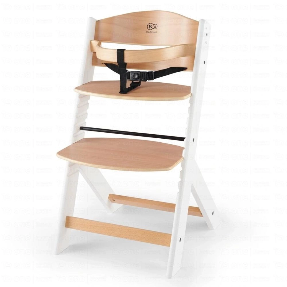 Chaise haute ENOCK - Kinderkraft - bois/blanc