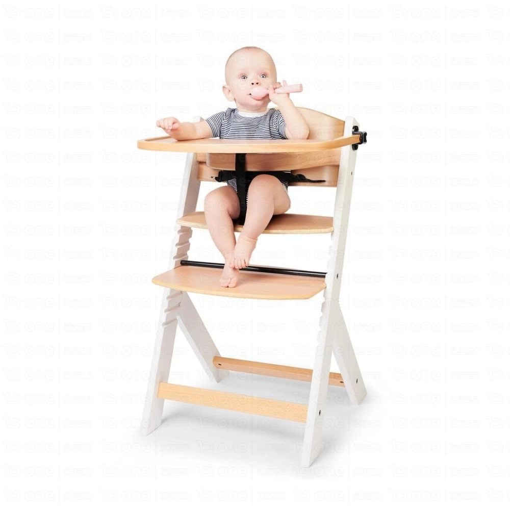 Chaise haute ENOCK - Kinderkraft - bois/blanc