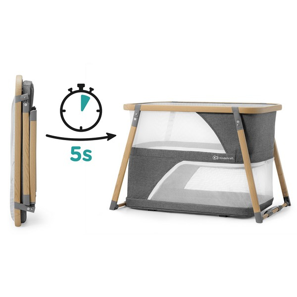 Lit de Voyage avec Fonction Parc Kinderkraft Sofi - Grey