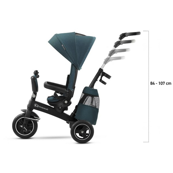 Tricycle Kinderkraft Easytwist - Midnight Green