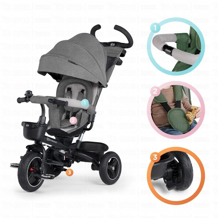 Tricycle SPINSTEP - Kinderkraft - gris