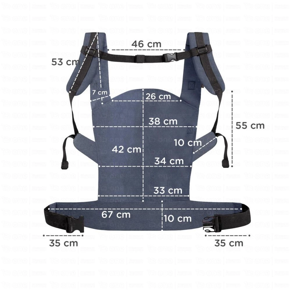 Porte Bébé NINO CONFETTI - Kinderkraft - bleu marrine