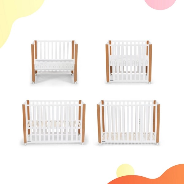Lit Bébé KOYA - Kinderkraft - bois/blanc
