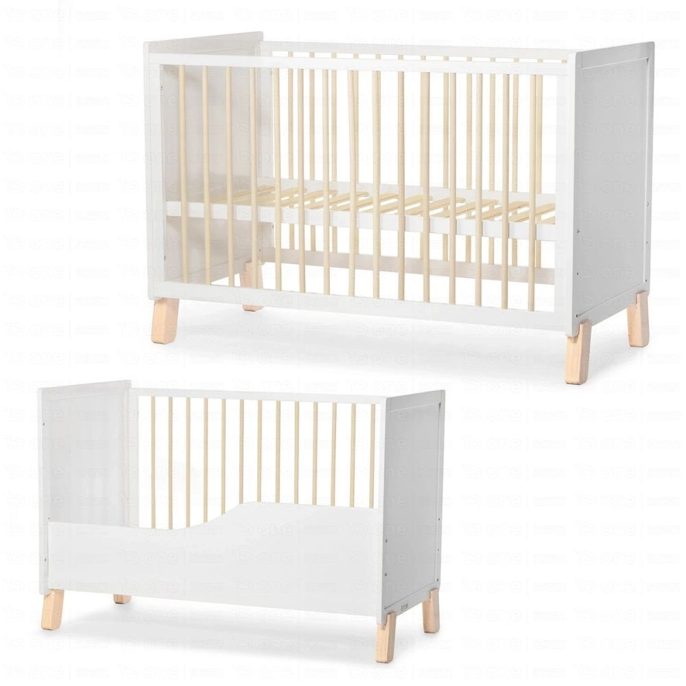 Lit Bébé NICO - Kinderkraft - bois/blanc
