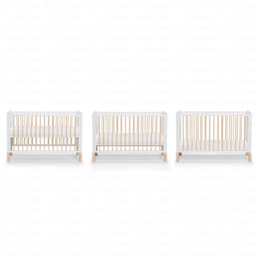 Lit Bébé NICO - Kinderkraft - bois/blanc