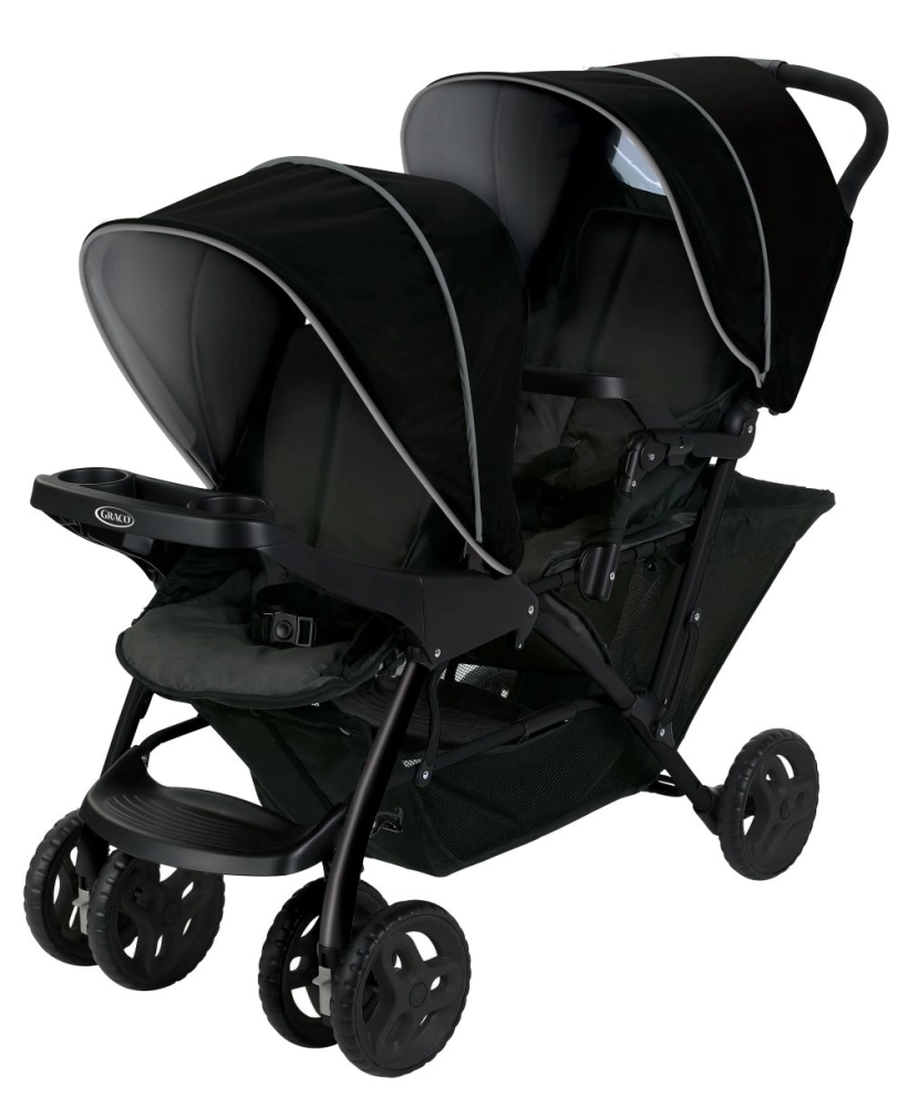 Poussette double Stadium Duo - Graco - BLACK/GREY