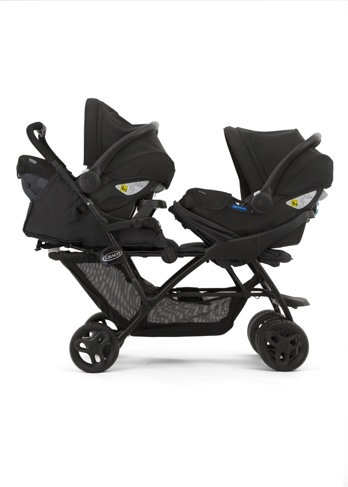 Poussette Double Graco Stadium Duo - Black/Grey