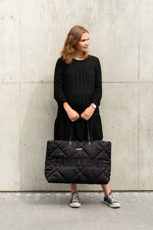 Sac à Langer Childhome Family Bag - Matelasse Black