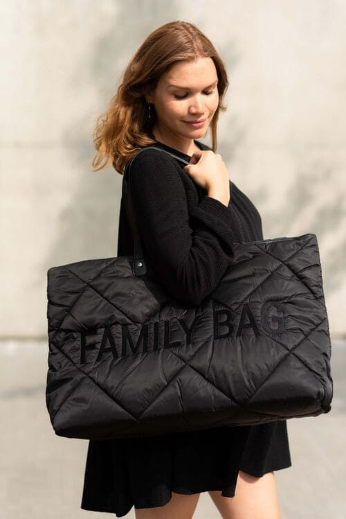 Sac à Langer Childhome Family Bag - Matelasse Black