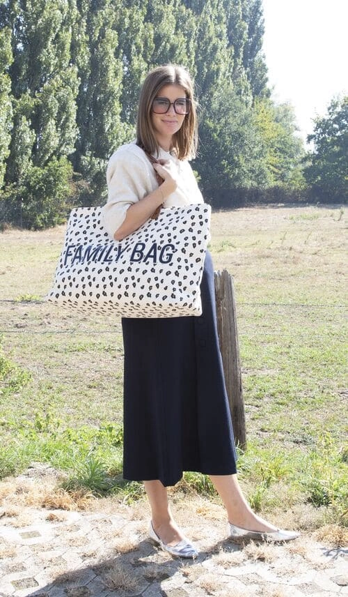 Sac à Langer Childhome Family Bag - Canvas Léopard