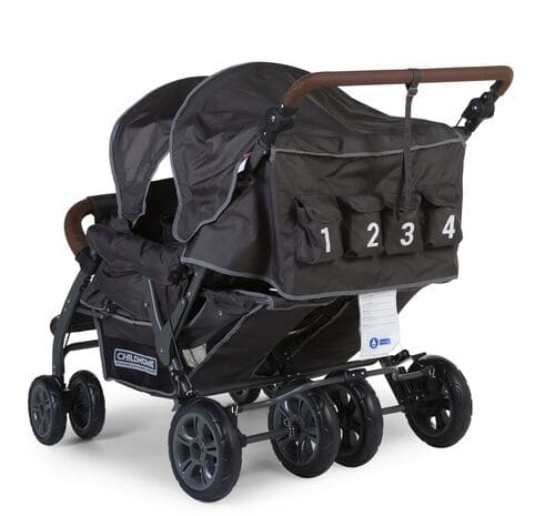 Poussette 4 Places Childhome Quadruple - Anthracite