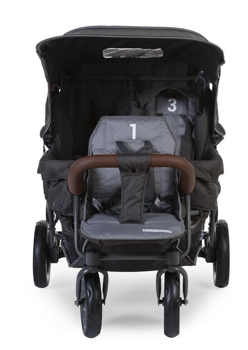 Poussette 3 Places Childhome Triplet - Anthracite - Univers Poussette