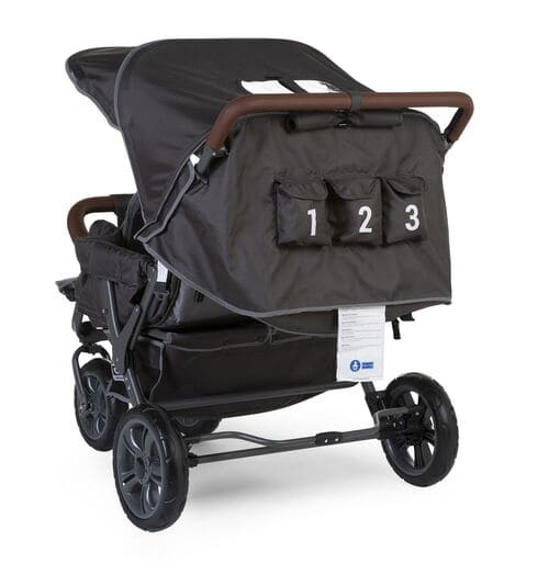 Poussette 3 Places Childhome Triplet - Anthracite