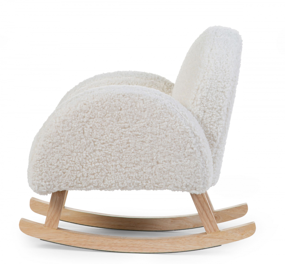 Chaise à Bascule Childhome - Teddy Blanc