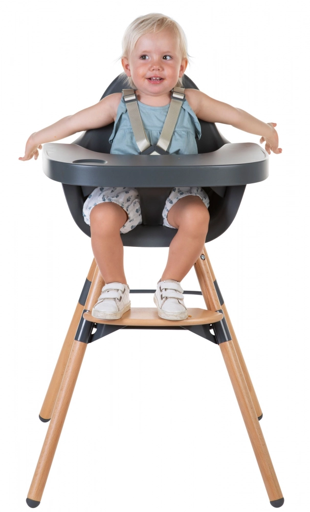 Chaise Haute Childhome Evolu 2 - Naturel/Anthracite