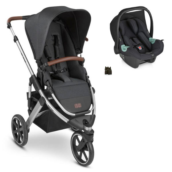 Poussette ABC Design Salsa 3 - Storm + Coque Auto Tulip - Black