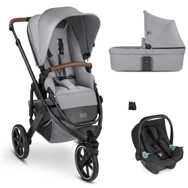 Poussette ABC Design Salsa 3 + Nacelle - Tin + Coque Auto Tulip - Black