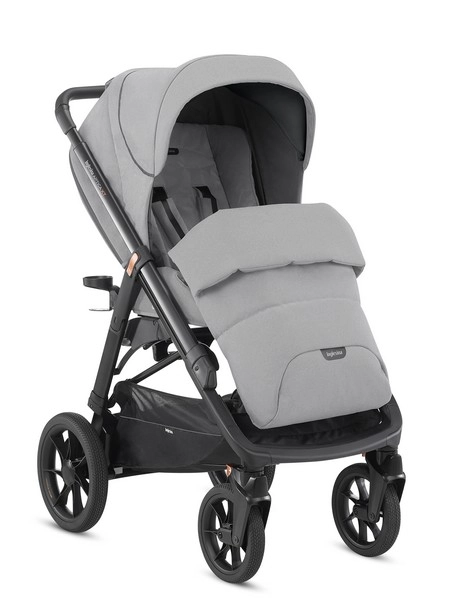 Poussette Double Inglesina Twin Sketch - Gris - Légère Et Compacte