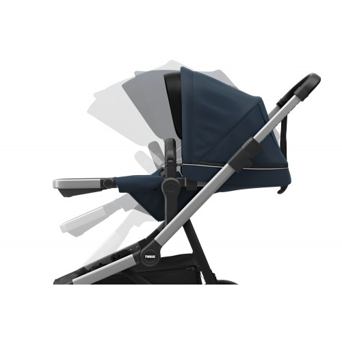 Poussette Thule Sleek - Châssis Silver/ Navy Blue